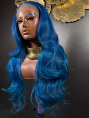 Royal Crown |Signature Blue Crown Glueless Wig (Ready to Wear)