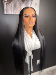 Essence | Custom 30" Jet Black Glueless Wig- Raw Vietnamese Hair